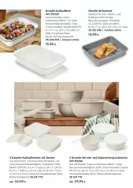 Tchibo Eduscho Flugblatt Seite 15: Emaille-Auflaufform mit Deckel €19,99, Emaille-Grillschale €14,99