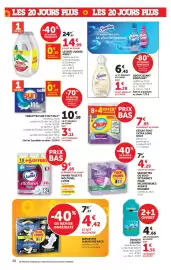 Catalogue Hyper U page 20: Lotus Papier toilette €9,85, Soupline Adoucissant €7,71