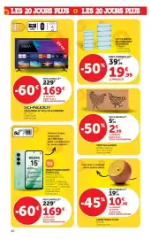 Catalogue Hyper U page 40: SCHNEIDER TÉLÉVISEUR 40" FULL HD SCHNEIDER €169,00, TAPIS PAILLASSON €2,99
