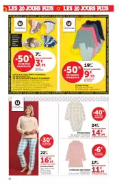 Catalogue Hyper U page 42: PYJAMA FEMME €14,94, CHEMISE DE NUIT FEMME €11,90