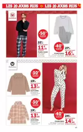 Catalogue Hyper U page 43: PYJAMA FEMME €14,94, VESTES FEMME €13,93