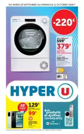 Catalogue Hyper U | Les prix bas de la semaine page 1: XIAOMI REDMI A5 4G €99,00, CANDY SECHE-LINGE POMPE A CHALEUR €379,00