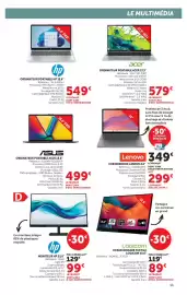Catalogue Hyper U | Les prix bas de la semaine page 11: HP ORDINATEUR PORTABLE 15,6" €549,00