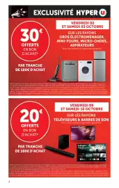 Catalogue Hyper U | Les prix bas de la semaine page 2: 2 EXCLUSIVITÉ HYPER U 30€ OFFERTS EN BON D'ACHAT* VENDREDI 02 ET
