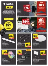 Jula kundeavis Side 2: Anslut Dimbar plafond LED €199,00, Anslut Lommelykter LED 3-pk 500-1500 Im €249,00