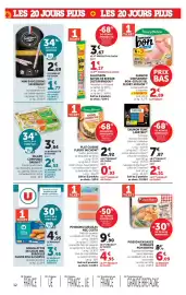 Catalogue Super U page 12: DAUNAT Salade composée €2,53, MSC COSTA Poissons surgelés €14,85