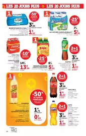 Catalogue Super U page 14: Fuze tea €3,08, Pago Boisson Ace Orange Carotte Citron €5,01