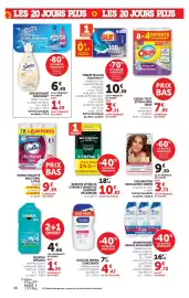 Catalogue Super U page 16: WILKINSON RASOIRS JETABLES XTREME 3 SENSITIVE COMFORT €10,83, Sanex Douche Derma Care €4,47