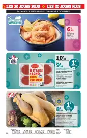 Catalogue Super U page 20: BIGARD STEAKS HACHÉS €9,99, CREVETTES CUITES €6,49