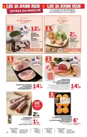 Catalogue Super U page 22: Aoste Jambon cuit supérieur €14,99, Montagne Noire €14,99
