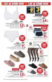 Catalogue Super U page 30: Essentiel BOXERS HOMME €9,90, Sans complexe CULOTTE FEMME €7,95