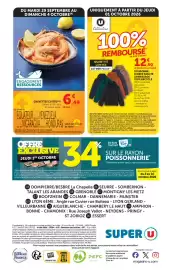 Catalogue Super U page 32: CREVETTES CUITES €6,49