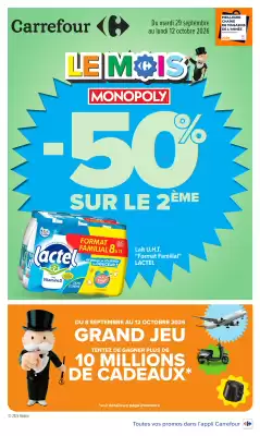 Carrefour (valable jusqu'au 12-10)