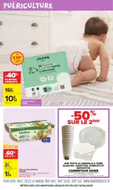 Catalogue Carrefour Market page 11: BLÉDINA Légumes Verts & Saumon au basilic €1,04, JOONE Couches culottes €10,13