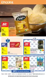 Catalogue Carrefour Market page 8: ÉPICERIE -60% SUR LE 2ÈME Vendu seul 1596 Le kg: 12,48 € Le 2ème produit 62 Chips