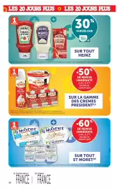 Catalogue U Express page 10: LES 20 JOURS PLUS LES 20 JOURS PLUS 1 TICKET HEINZ ESTY 1849 TOMATO KETCHUP HEINZ EST 1869 MAYO