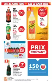 Catalogue U Express page 15: Mat&LOU BOISSON AUX FRUITS €8,10, Fuzetea €1,03