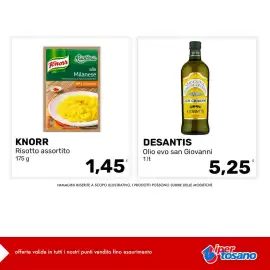 Volantino Iper Tosano settimana 39 Pagina 2: Knorr Risotto assortito €1,45, Olio evo san Giovanni Desantis €5,25
