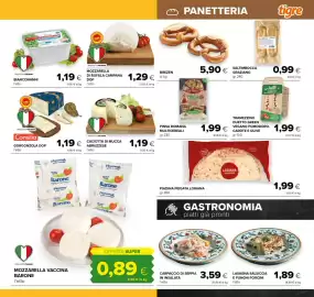 Volantino Tigre Pagina 9: Mozzarella vaccina Barone €0,89, Consilia Gorgonzola DOP €1,19