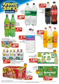 Folheto Bolama Página 16: Refrigerante s/gás Jói €0,99, Coca-Cola zero zero s/cafeína €1,49