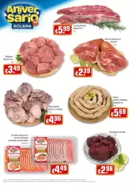 Folheto Bolama Página 2: Rojões de porco €3,49, Pernil de porco fresco €2,39