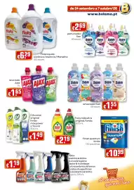 Folheto Bolama Página 21: Amaciador san €1,55, Lava tudo ajax €1,65