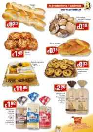 Folheto Bolama Página 7: Cacete und. €0,99, Bolo Aniversár massa pão de Ló €11,99