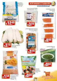 Folheto Bolama Página 9: Batata pré-frita amanhecer palitos finos €1,59, Filetes pangasius brasmar €3,19