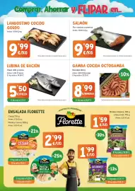Folleto AhorraMas Página 2: Lubina de ración €5,50, Langostino cocido gordo €9,99