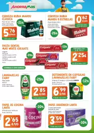 Folleto AhorraMas Página 7: Fairy lavavajillas max poder €2,85, Mahou cerveza rubia 5 estrellas €0,62