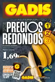 Folleto Gadis semana 39 Página 1: ESPECIAL GADIS Precios válidos del 24 al 30 de septiembre de 2026 para los Gadis de las