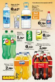 Folleto Gadis semana 39 Página 28: Agua sin Gas Cabreiroá €0,65, Ifa eliges tónica €0,35