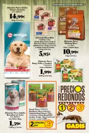Folleto Gadis semana 39 Página 33: Snack Perro FRISKIES €3,00, Ifa amigo Alimento Perro Adulto Bocaditos en Salsa €1,39