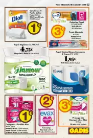 Folleto Gadis semana 39 Página 39: AUSONIA Compresa Ultrafina Alas €1,00, Diall servilletas punta doble hoja €1,00