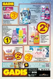 Folleto Gadis semana 39 Página 40: Disiclin limpiador multisuperficies €1,00, Foxy papel higiénico seda €3,00
