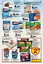 Folleto Gadis semana 39 Página 5: Pescanova varitas merluza €2,95, Pescanova corazones de merluza del cabo €6,99