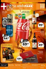 Scandinavian Park reklamblad Sida 1: E. guigal cotes du rhone €49,99, The Famous Grouse €99,99