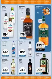 Scandinavian Park reklamblad Sida 33: Oldesloer Weizenkorn €44,99, Jägermeister Bitter €99,00