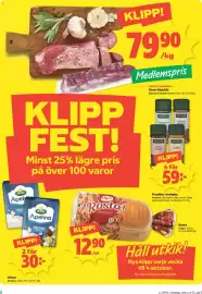 Coop Daglivs reklamblad vecka 40 Sida 2: Kockens fläskfilé €59,00, Arla Apetina €30,00