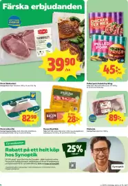 Coop Daglivs reklamblad vecka 40 Sida 4: Tulip Bacon/Stekfläsk €28,00, Ingelsta kalkonfilé €82,90
