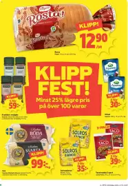 Coop Daglivs reklamblad vecka 40 Sida 6: Wästgöta Kloster Munkens Svarta €99,00, Risenta solroskärnor €35,00
