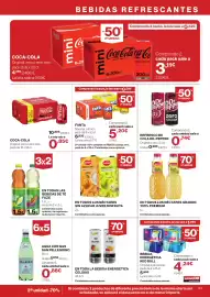 Catálogo Supercor Página 23: Fanta naranja, o limón €5,20, Coca-Cola mini €3,11