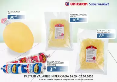 Catalog Unicarm Pagină 5: BRANZA BURDUF vrac 3049 lei/kg unicarm BRANZA DE BURDUF TE Ingrediens de PTE CONTINE LACTOZA Proda