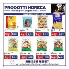 Volantino Docks Cash&Carry Pagina 22: Vongole con Guscio PANAPESCA €2,08, Funghi Porcini a Lamelle Asiago Food €15,29