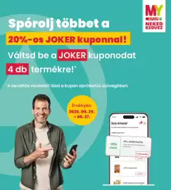 Interspar akciós újság hét 39 Oldal 2: Spórolj többet a 20%-os JOKER kuponnal! Váltsd be a JOKER kuponodat 4 db termékre!*