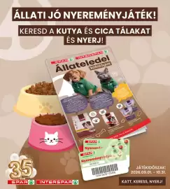 Interspar akciós újság hét 39 Oldal 26: Spar állateledel katalógus €50.000,00