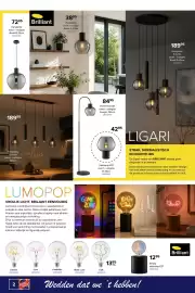 Euroshop folder Pagina 2: 7295 Hanglamp zwart rookglas Rond Ø 35cm 29100455 Brilliant 3895 Hanglamp zwart rookglas Rond Ø