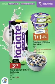 E.Leclerc gazetka Strona 1: Śmietana 18% Primo bez laktozy €1,90, Mleko Łaciate UHT 1,5% bez laktozy €3,79