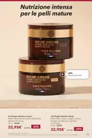 Catalogo Yves Rocher Pagina 15: Yves Rocher Anti-Rughe Benefica Giorno €22,95, Yves Rocher Anti-Rughe Benefica Notte €22,95