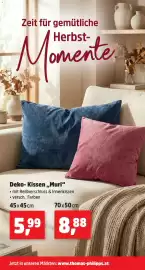 Thomas Philipps Prospekt woche 40 Seite 5: Deko-Kissen „Muri“ €5,99